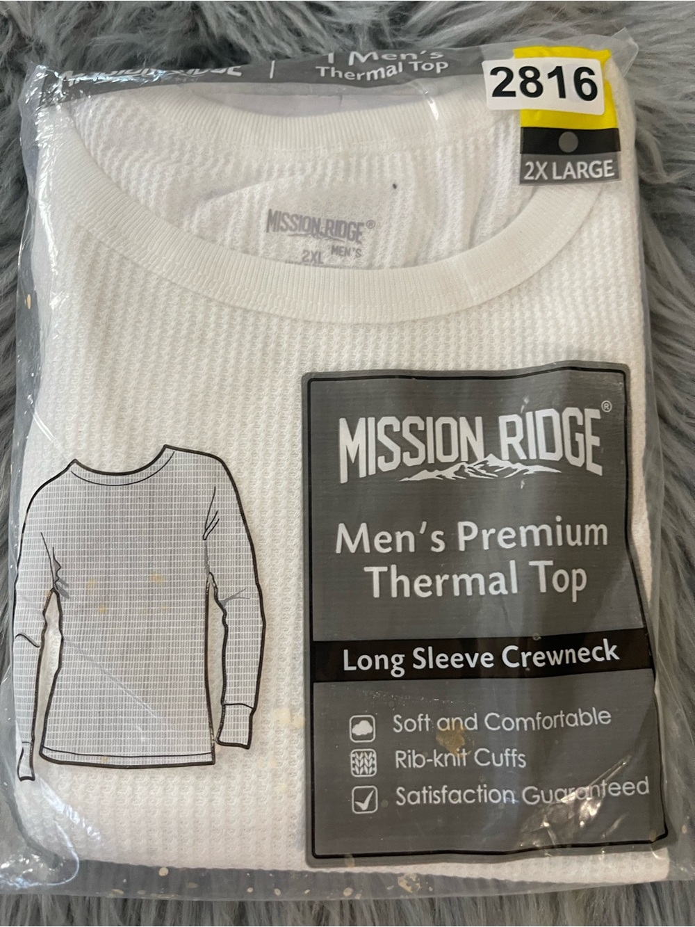 Mission Ridge Men’s premium thermal top size 2x large #2816